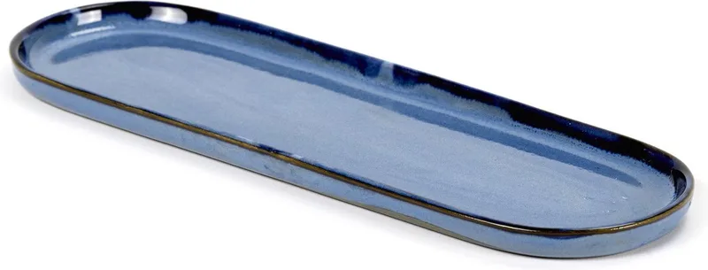 Terres De Rêves by Anita Le Grelle Bord Ovaal - 28X9xH1,3cm - Blauw de Serax en Blue – photo du produit