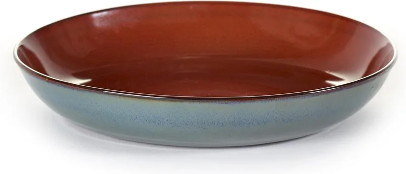 Terres de Rêves by Anita Le Grelle Pastabord - D23,5x4,5 cm - Rust/Smokey blue by Serax in Rust smokey blue – product photo