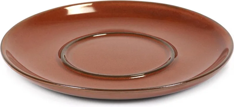Terres de Rêves by Anita Le Grelle Schotel voor koffiekop - Ø13,5x1,2 cm by Serax in Rust – product photo