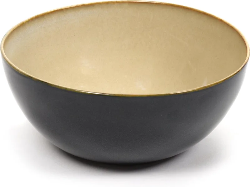 Terres de Rêves by Anita Le Grelle Serveerkom - L - Ø15x6 cm - Misty Grey/Dark Blue by Serax in Dark blue – product photo