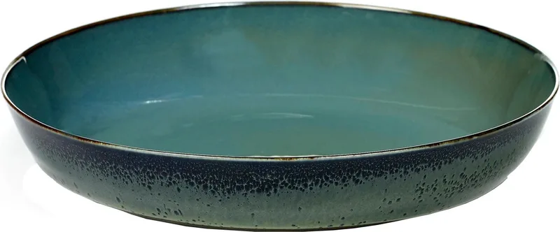 Terres de Rêves by Anita Le Grelle Serveerschaal - M - 21x4 cm - Smokey Blue/Dark Blue by Serax in Smokey blue – product photo