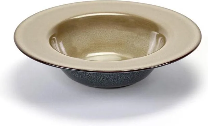 Terres de Rêves by Anita Le Grelle Soepbord - 21,3 cm - misty grey/dark blue by Serax in Misty grey dark blue – product photo