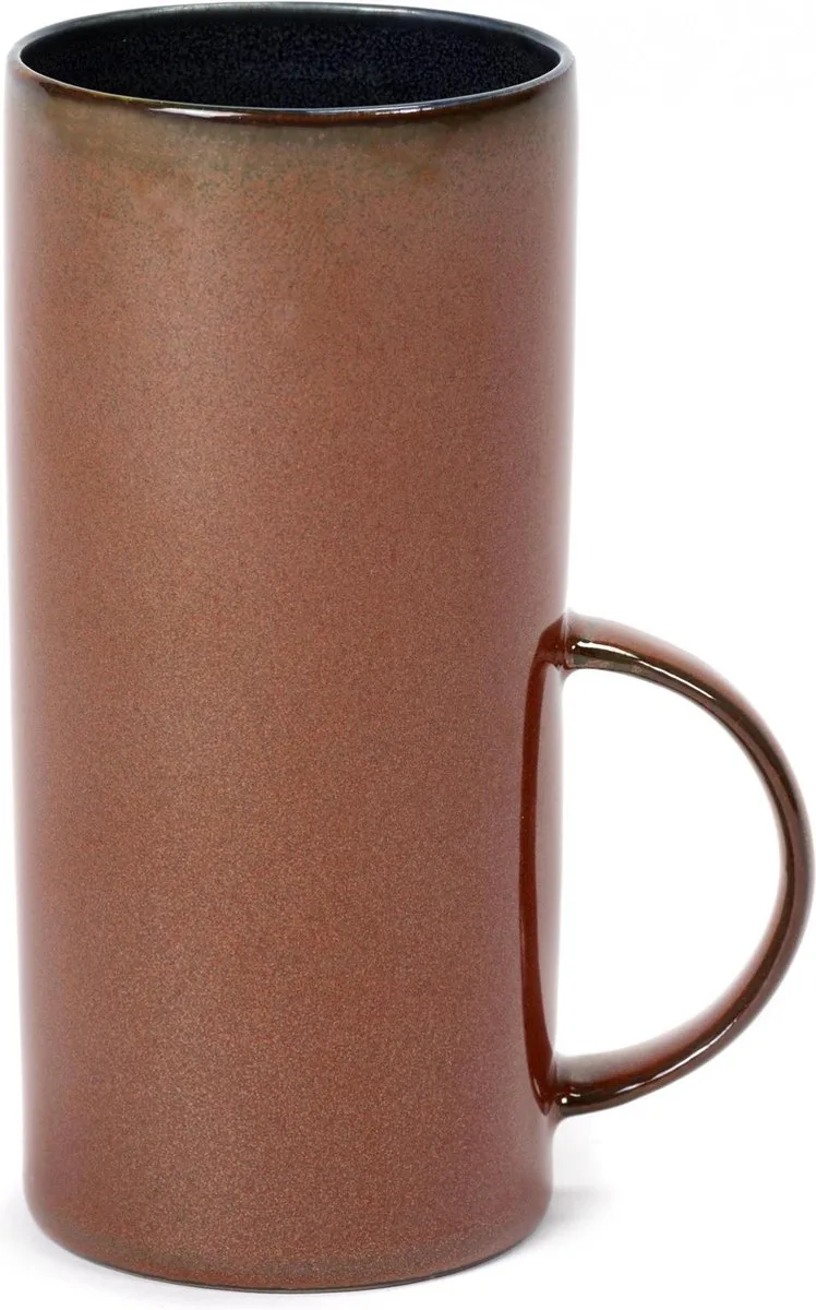 Terres de Rêves by Anita Le Grelle Theekop - Ø6xH13 cm - Dark blue/Rust van Serax in Dark blue – productfoto