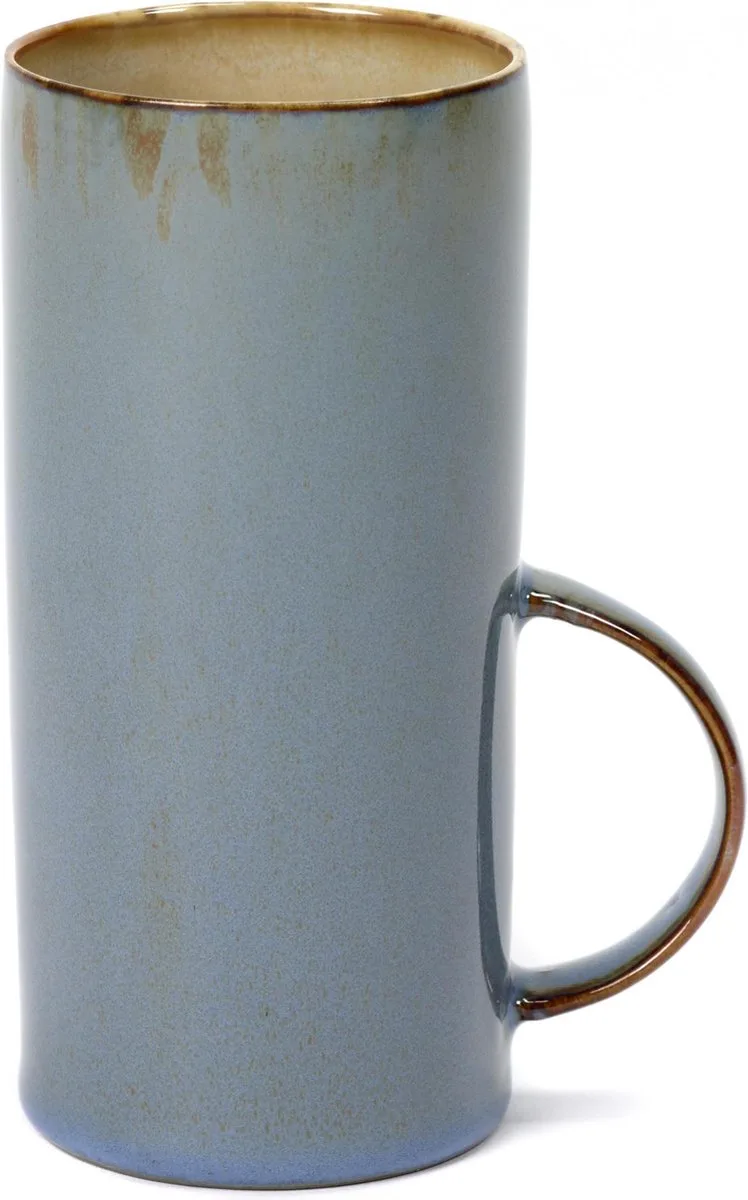 Terres de Rêves by Anita Le Grelle Theekop - Ø6xH13 cm - Misty Grey/Smokey Blue by Serax in Smokey blue – product photo