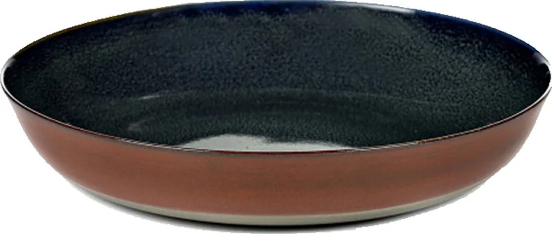Terres de reves diep bord 21 cm - 2 stuks by Serax in Darkblue/rust – product photo