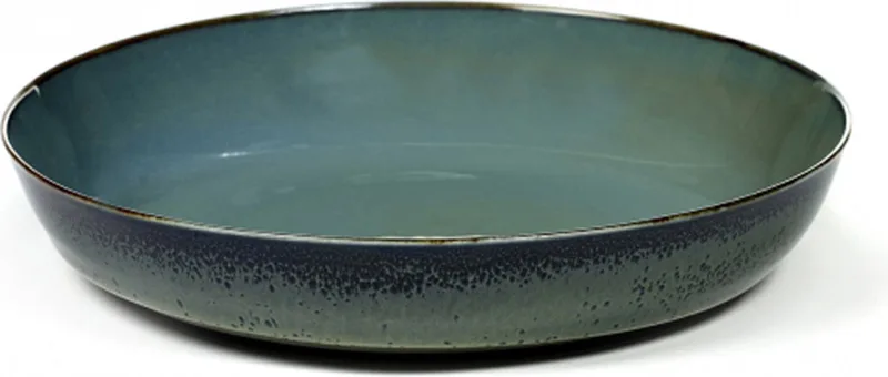 Terres de reves diep bord 21 cm - 2 stuks by Serax in Smokeyblue/darkblue – product photo