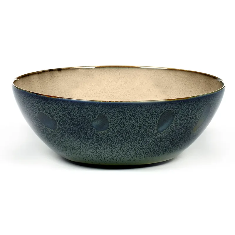 Terres de Rêves Schale XL Misty grey-dark blue von Serax – Produktfoto