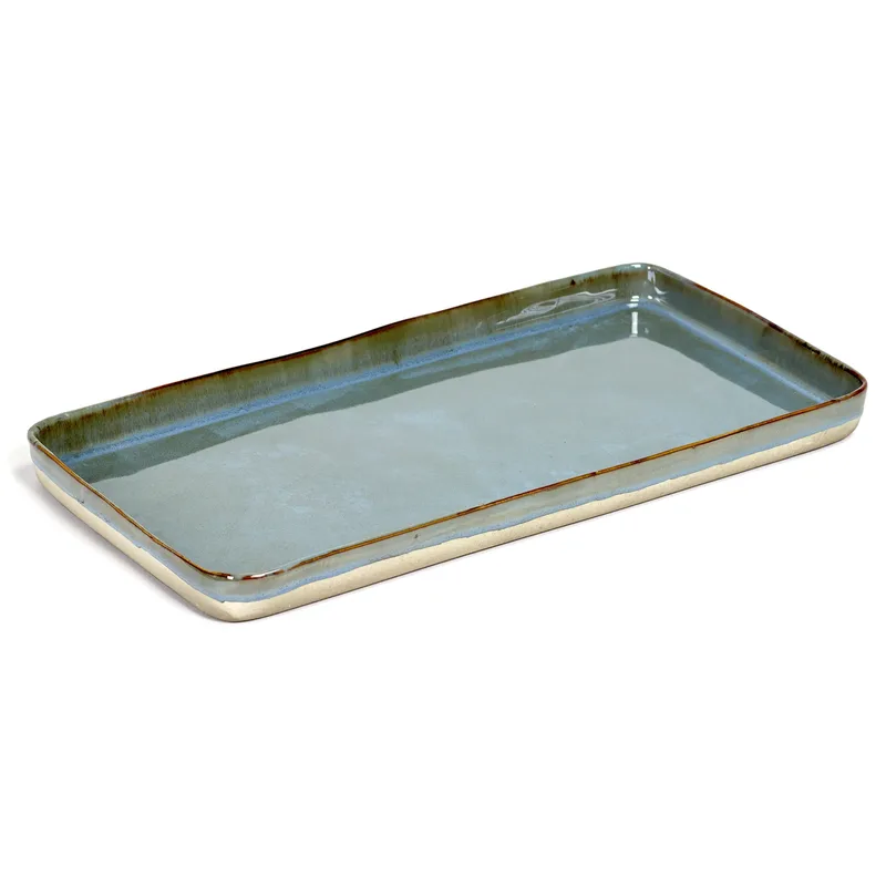 Terres de Rêves Teller 18 x 37cm Smokey blue von Serax – Produktfoto