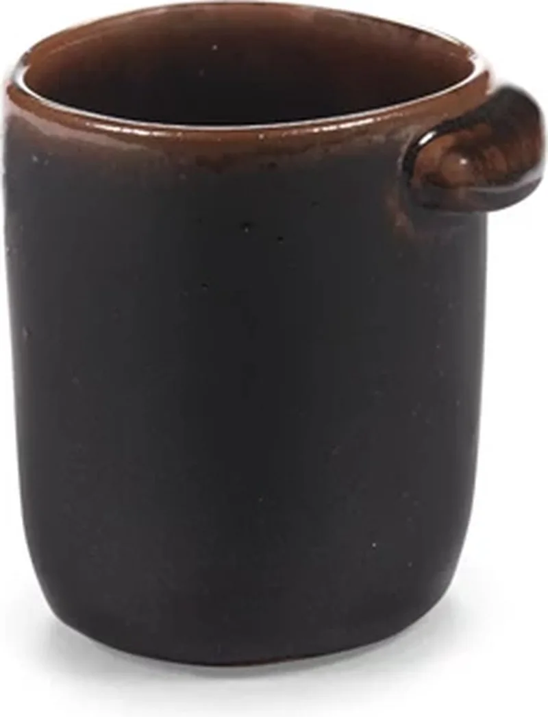 Uncharted Out of Lines beker zonder oor 25cl zwart by Serax in Bruin – product photo