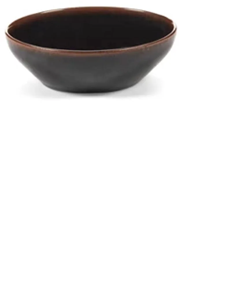 Uncharted Out of Lines bowl 17.5x15.5cm H5.7cm zwart by Serax in Bruin – product photo