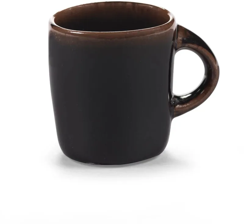 Uncharted Out of Lines koffiekop 22cl zwart by Serax in Brown – product photo