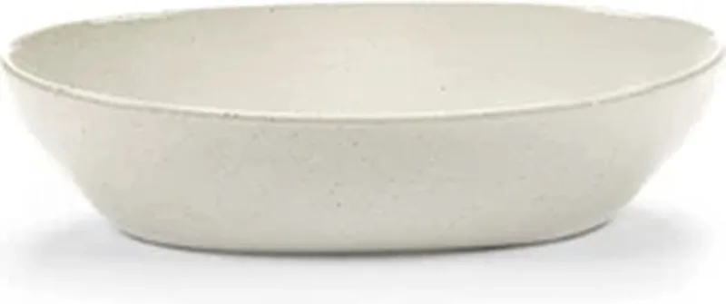 Uncharted Out of Lines ovale bowl 23x12cm H5.5cm off white by Serax in Wit – product photo