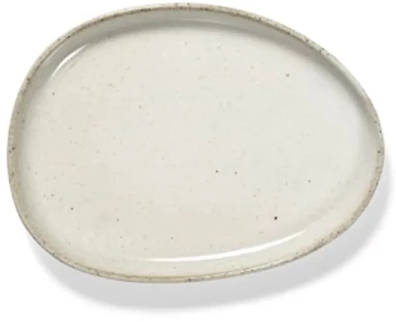 Uncharted Out of Lines plat bord 14x10.5cm off white by Serax in Wit – product photo