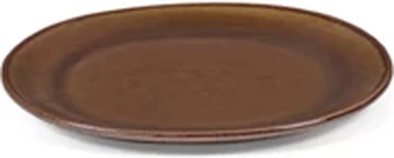 Uncharted Out of Lines plat bord 18x16cm ocher by Serax in Bruin – product photo
