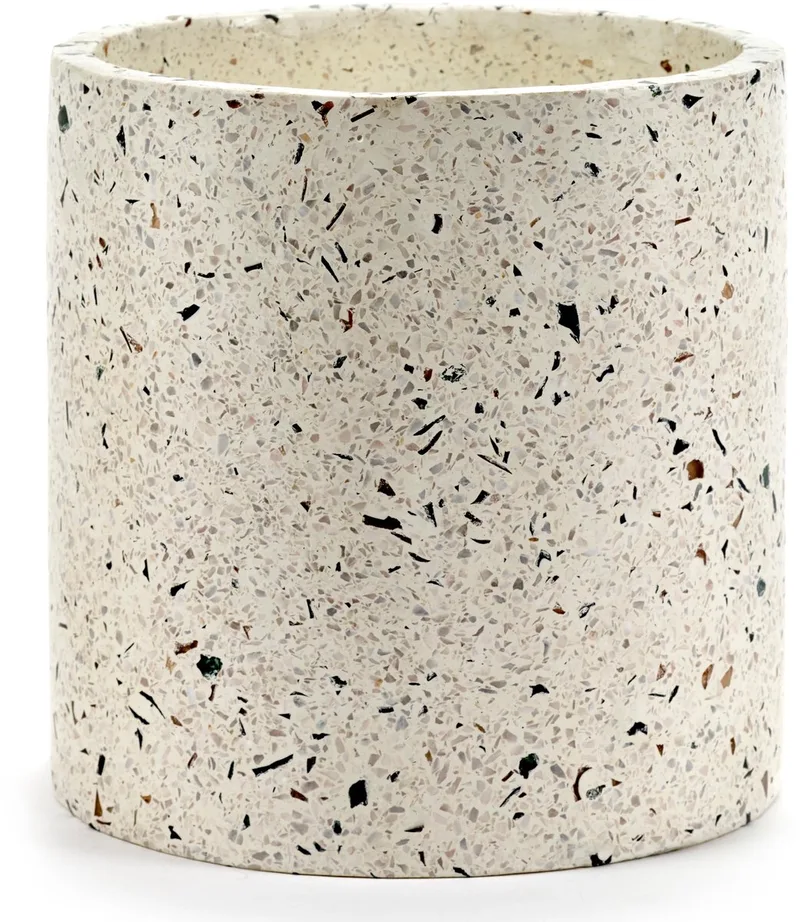 Urban Jungle By Marie Michielssen Bloempot Terrazzo Large Ø25 White by Serax in Wit – product photo
