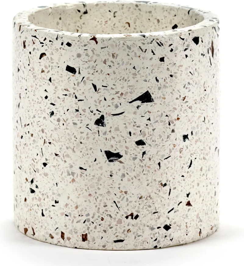 Urban Jungle By Marie Michielssen Bloempot Terrazzo Small Ø18 White by Serax in Wit – product photo