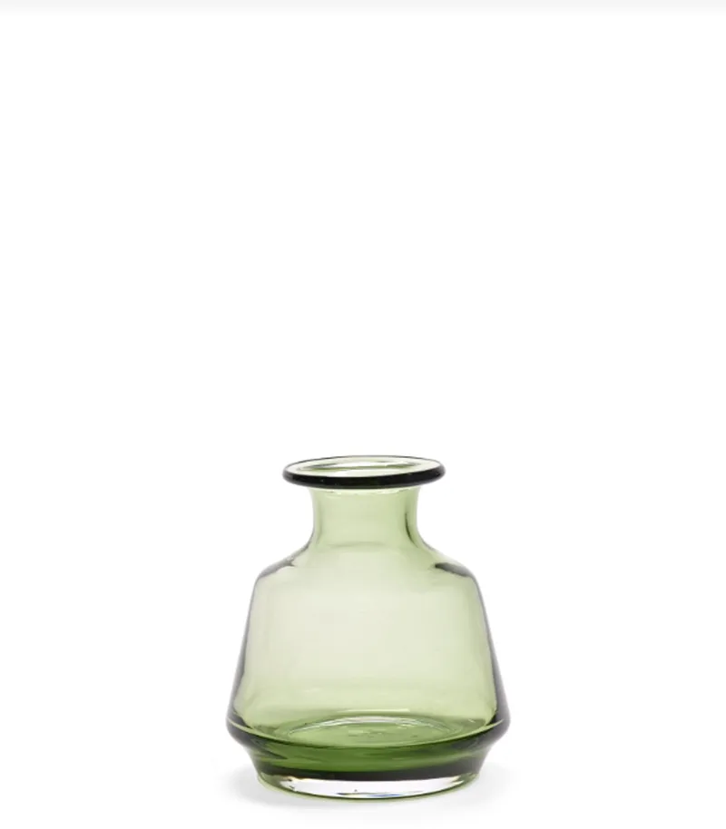 Vaas-Vaas voor Bloemen Glas D 15 cm H 16 cm by Serax in Groen – product photo