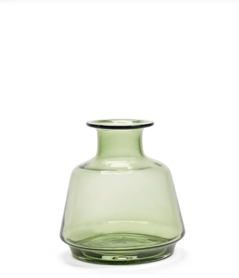 Vaas-Vaas voor Bloemen Glas D 20 cm H 20 cm by Serax in Groen – product photo