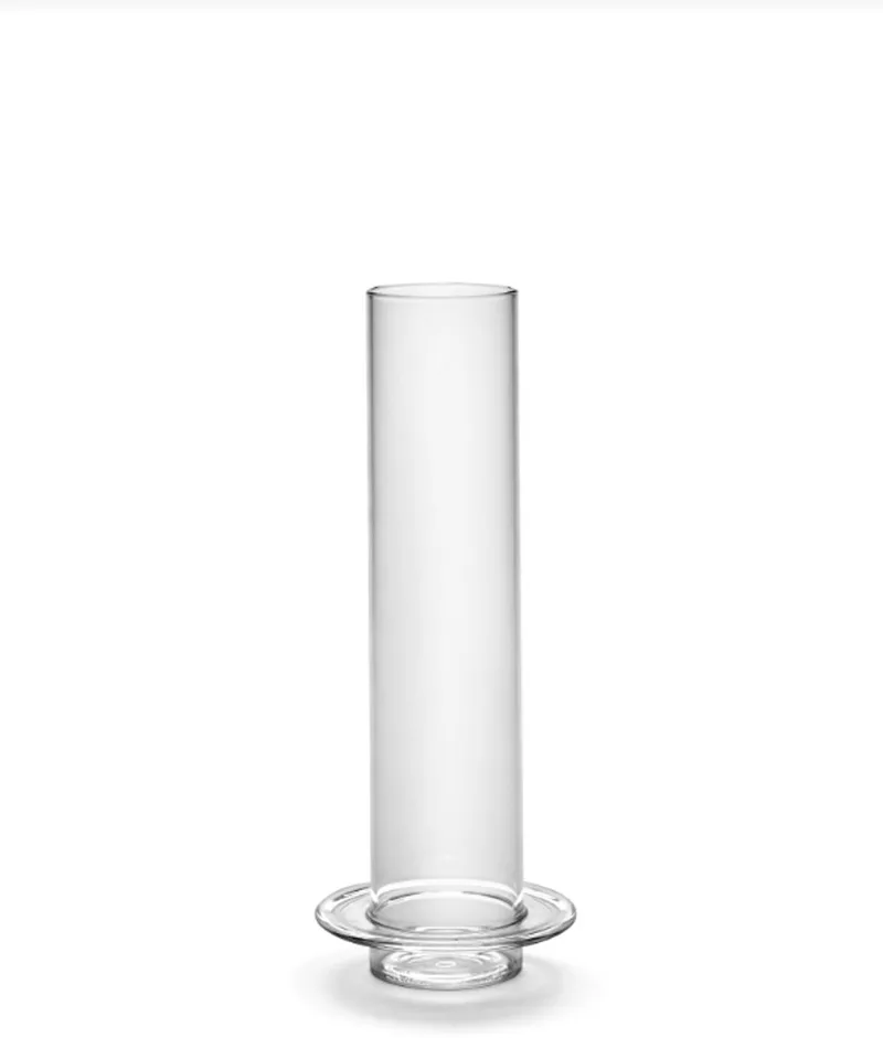 Vaas-Vaas voor Bloemen José Lévy-Towers Glas L 12,5 cm B 7 cm H 32,5 cm by Serax in Transparant – product photo
