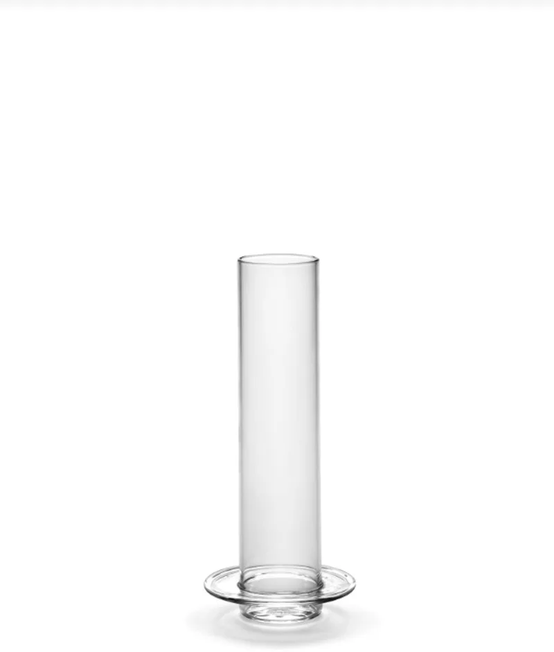 Vaas-Vaas voor Bloemen Towers Glas L 10,8 cm B 5,9 cm H 27,5 cm by Serax in Transparant – product photo
