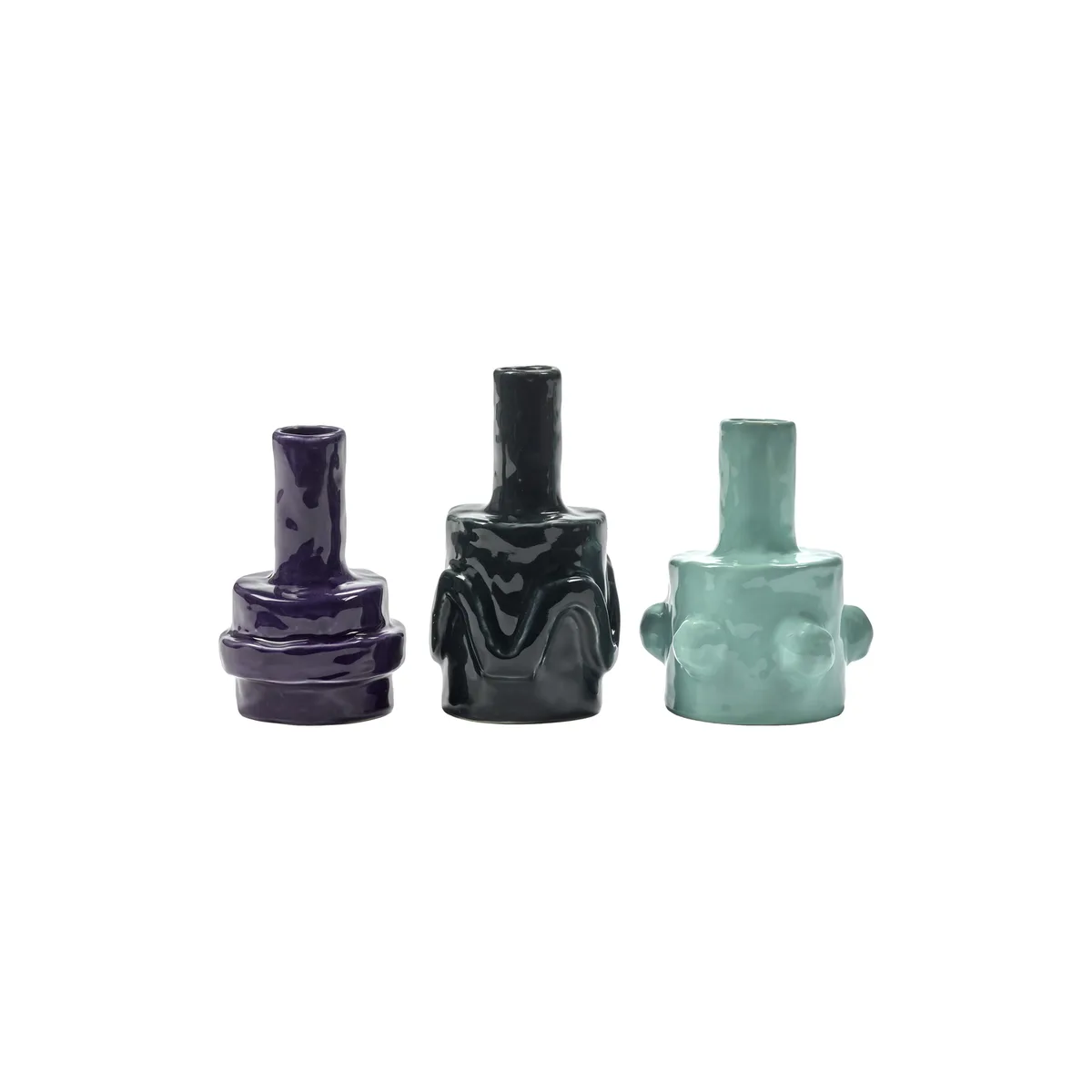 Vase Molly - Bunt - emaillierter Sandstein - Designer Marie Michielssen de Serax – photo du produit