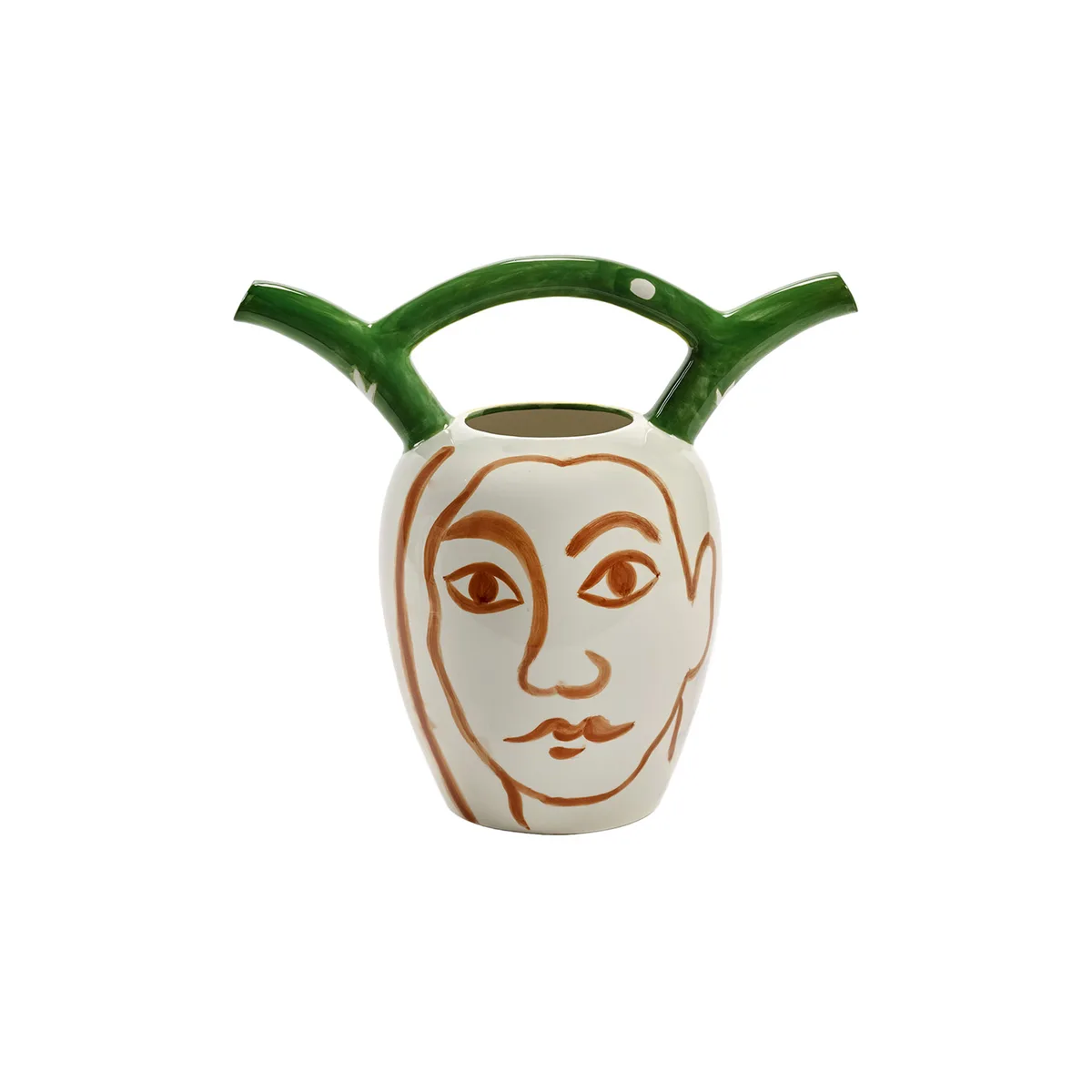 Vase Santiago De Borja - Bunt - emaillierter Sandstein - Designer Shurleey van Serax – productfoto