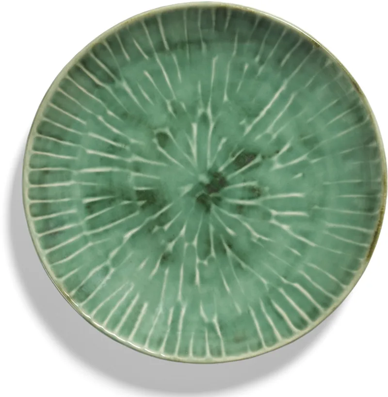Verde Lanza By Pascale Naessens Dinerbord Ø22 Set Van 2 by Serax in Groen – product photo