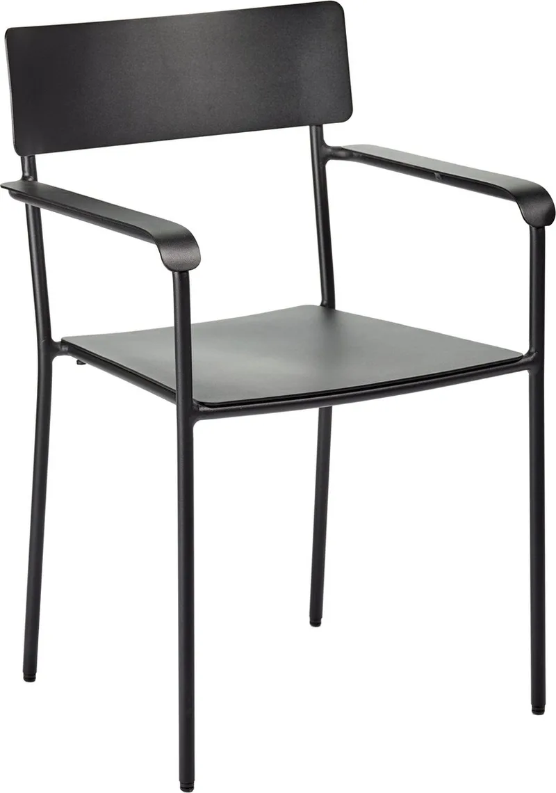 Vincent Van Duysen August armstoel compact 49x48x85 von Serax in Zwart – Produktfoto