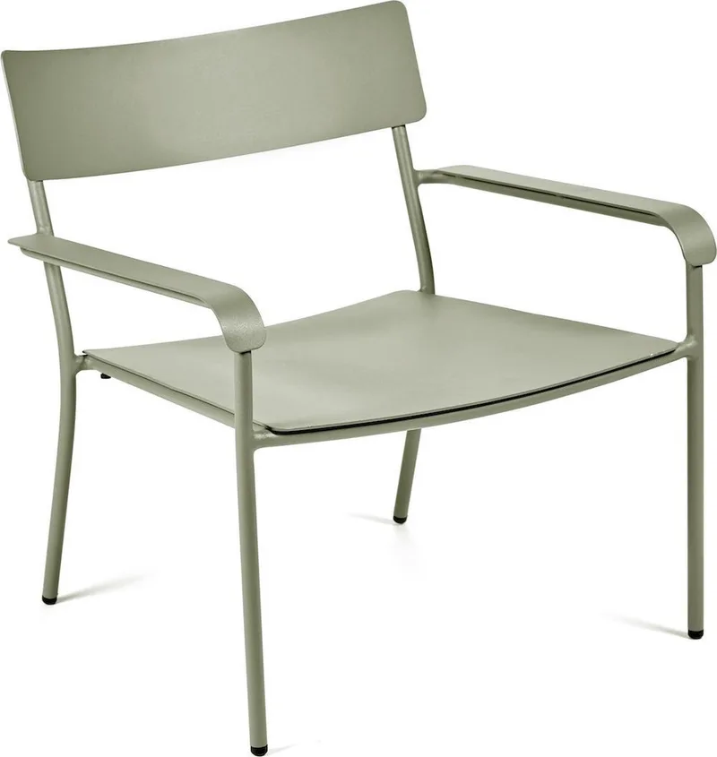 VINCENT VAN DUYSEN AUGUST LOUNGESTOEL M/ARMLEUNING EUCALYPTUS by Serax in Groen – product photo