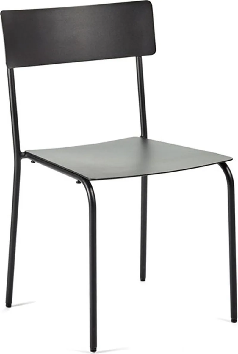 Vincent Van Duysen August stoel compact 49x48x85 van Serax in Zwart – productfoto
