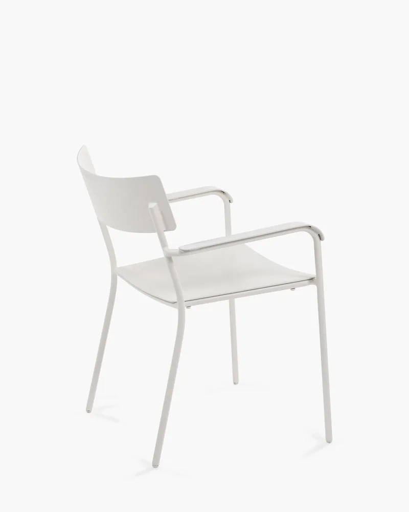 Vincent Van Duysen August stoel met armleuning 59x60x79 zand van Serax in Wit – productfoto