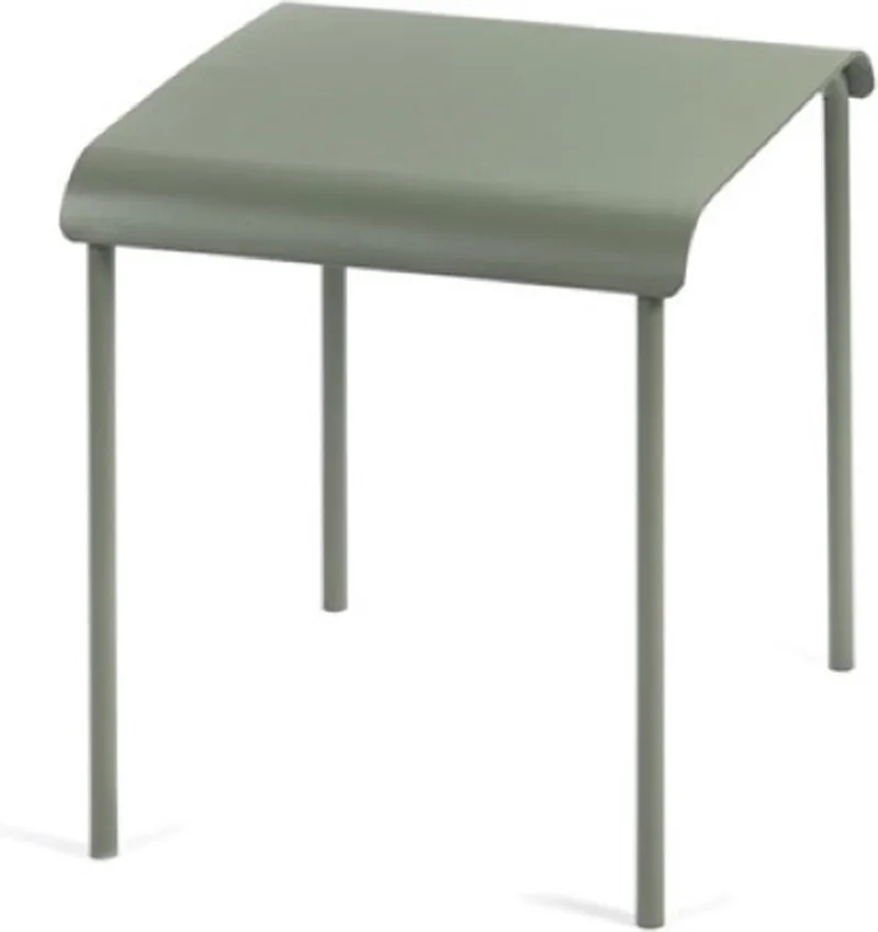 Vincent Van Duysen August stool 45x45cm H45cm eucalyptus green van Serax in Groen – productfoto
