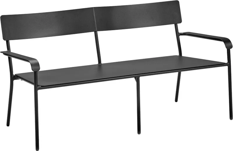 Vincent Van Duysen August tweezit bank L136cm H70cm by Serax in Zwart – product photo