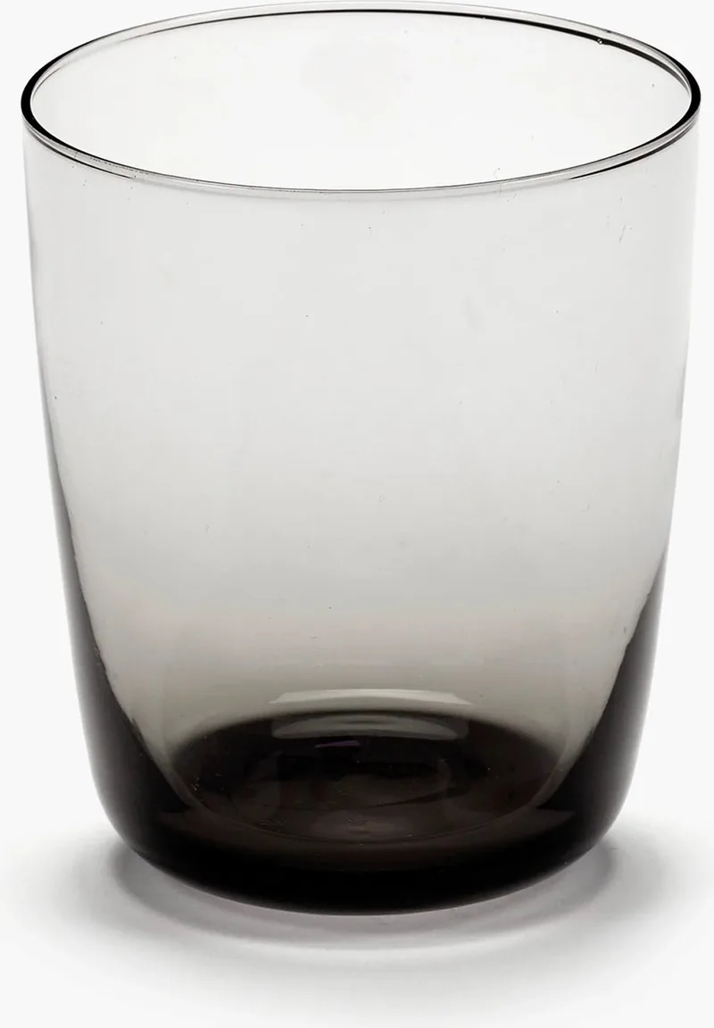 Vincent Van Duysen Cena waterg glas hoog D8.5cm H10cm smokey grey (set van 4) by Serax in Smoky Grey – product photo