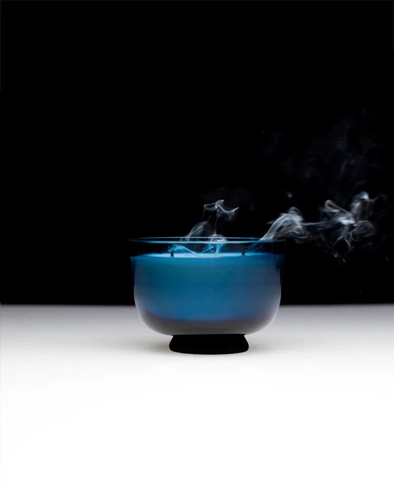 Vincent Van Duysen Panarea geurkaars XS D9.6cm H6.5cm donkerblauw by Serax in Blauw – product photo