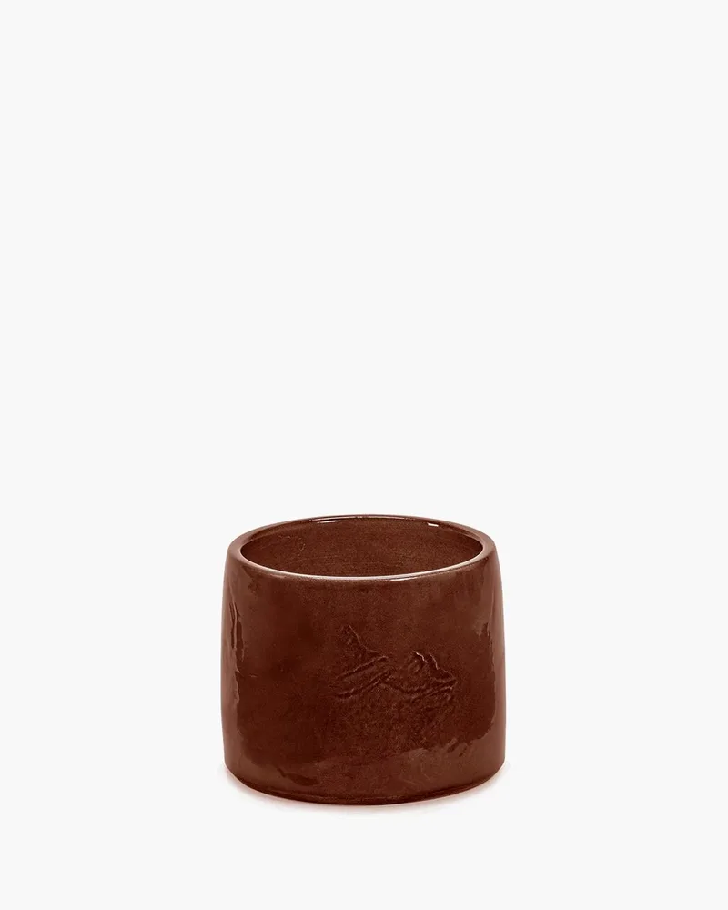 Vincent Van Duysen Vaso bloempot D15cm H12cm by Serax in Donkerbruin – product photo