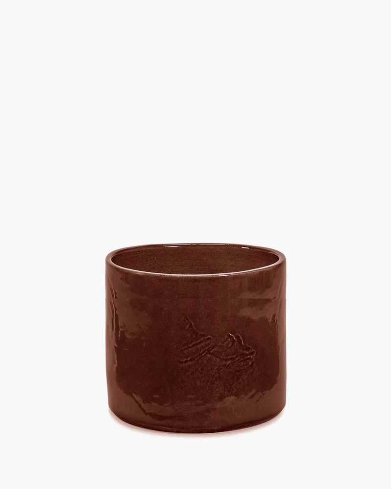 Vincent Van Duysen Vaso bloempot D22cm H19cm by Serax in Donkerbruin – product photo