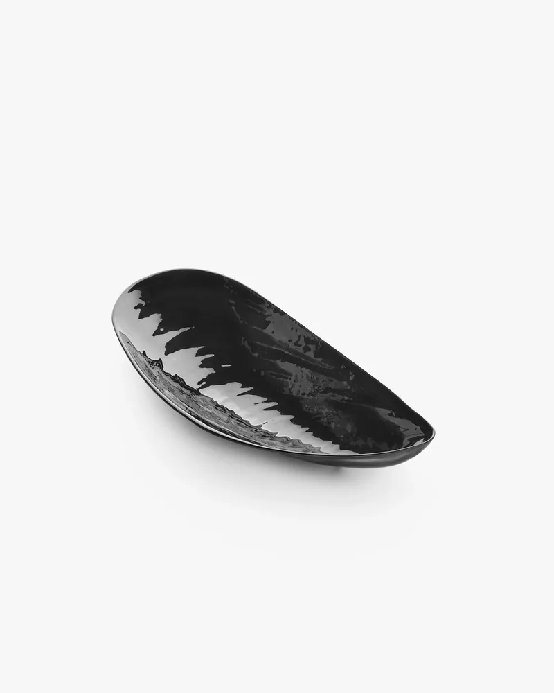 Wouters & Hendrix Les Objets Mouleversants Marcel bowl M 30.5x14x5.5cm by Serax in Zwart – product photo
