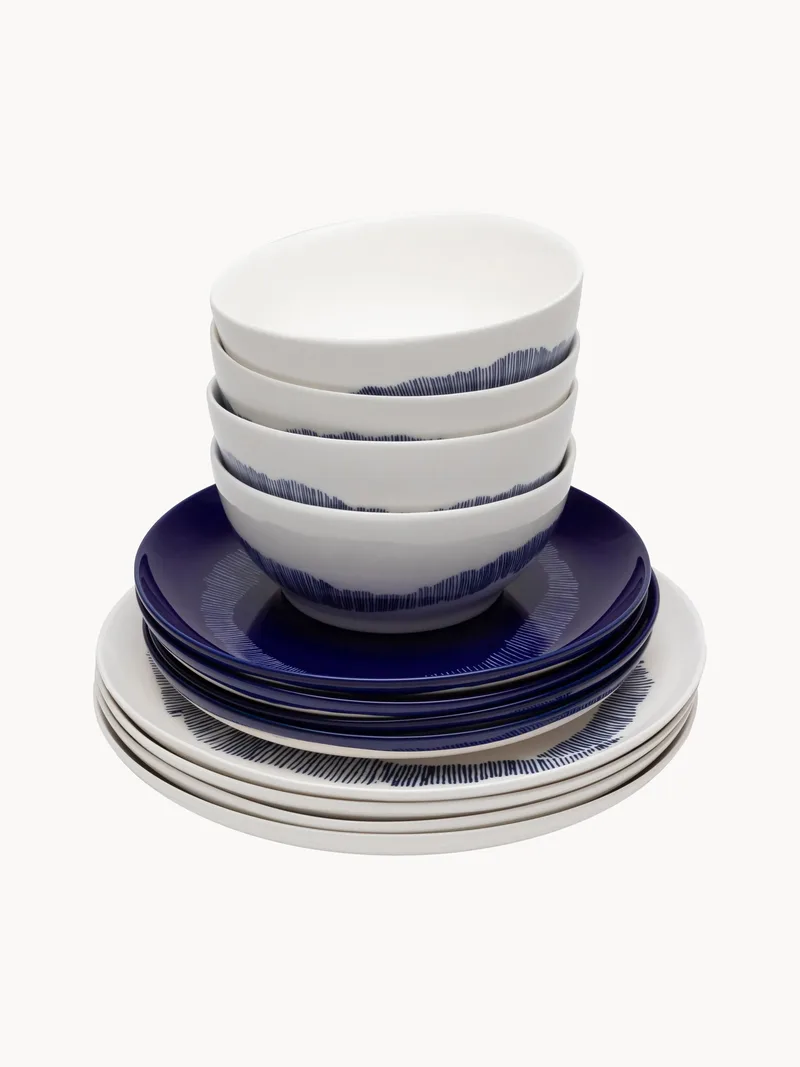 x Yotam Ottolenghi, serviesset Feast, 4 personen, 12-delig von Serax – Produktfoto