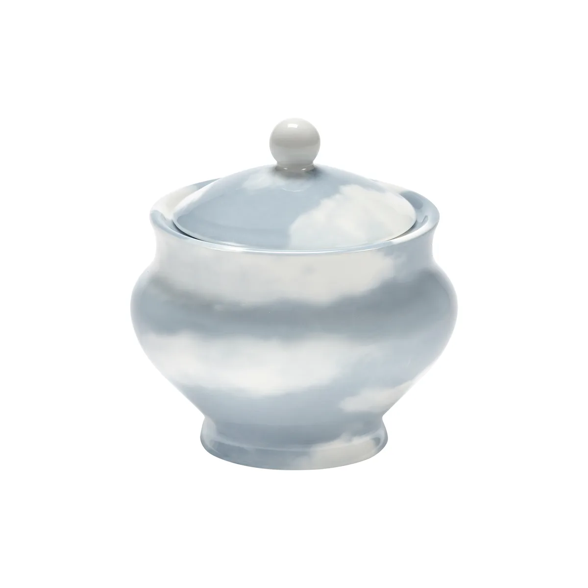 Zuckerdose LES OBJETS MOULEVERSANTS - Blau - emailliertes Porzellan - Designer Wouters & Hendrix by Serax – product photo