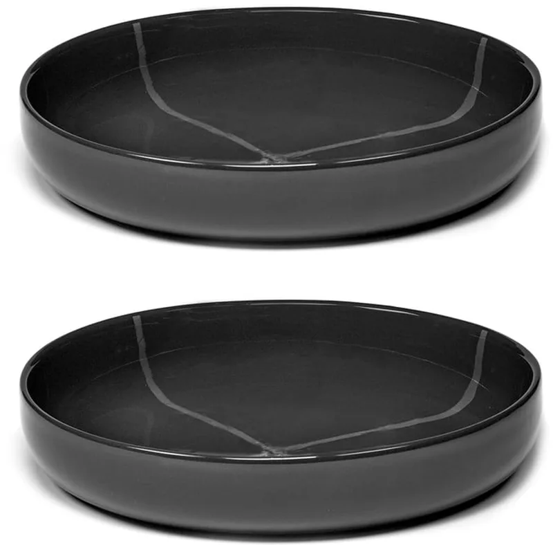 Zuma diep bord van Kelly Wearstler, Ø 20,5 cm, Stille Oceaan / (set van 2) by Serax in Grijs – product photo