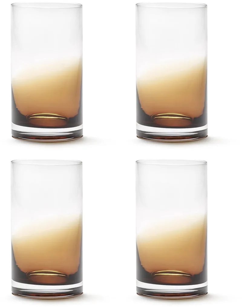 Zuma Drink glazen by Kelly Wearstler, clear (Set van 4) van Serax in Bruin – productfoto