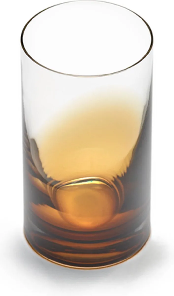 Zuma glas L by Kelly Wearstler - set van 4 by Serax in Amber – product photo