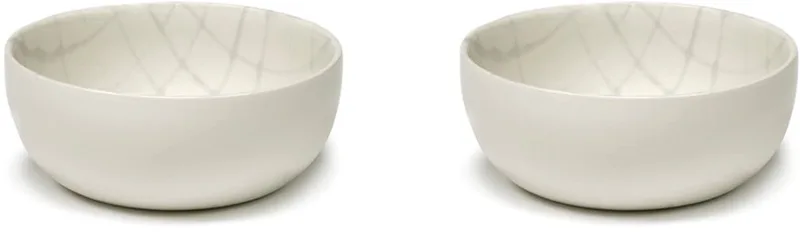 Zuma Schaal van Kelly Wearstler, Ø 12,5 cm, Zout / (set van 2) von Serax in Wit – Produktfoto