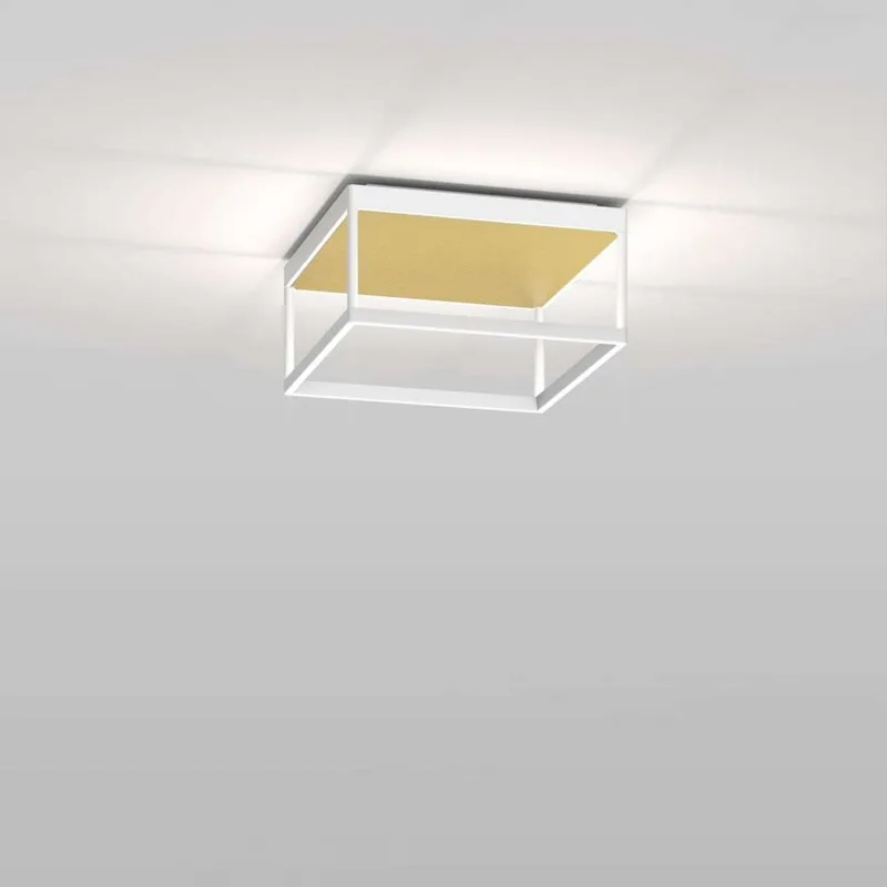 Reflex 2 LED plafondlamp, goud/wit, 15 cm de Serien Lighting – photo du produit
