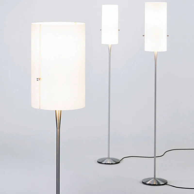 serien.lighting Club M LED vloerlamp, aluminium by Serien Lighting in Geborsteld aluminium, White – product photo