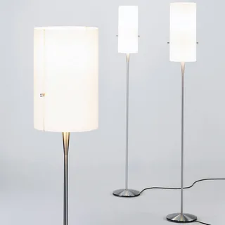serien.lighting Club S LED vloerlamp, aluminium van Serien Lighting in Geborsteld aluminium, Wit – productfoto 1 van 2