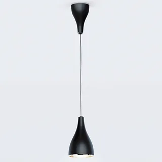 serien.lighting Hanglamp One Eighty L, Ø 16 cm, zwart van Serien Lighting in Zwart, Vernikkeld staal – productfoto 2 van 5
