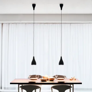 serien.lighting Hanglamp One Eighty L, Ø 16 cm, zwart van Serien Lighting in Zwart, Vernikkeld staal – productfoto 5 van 5