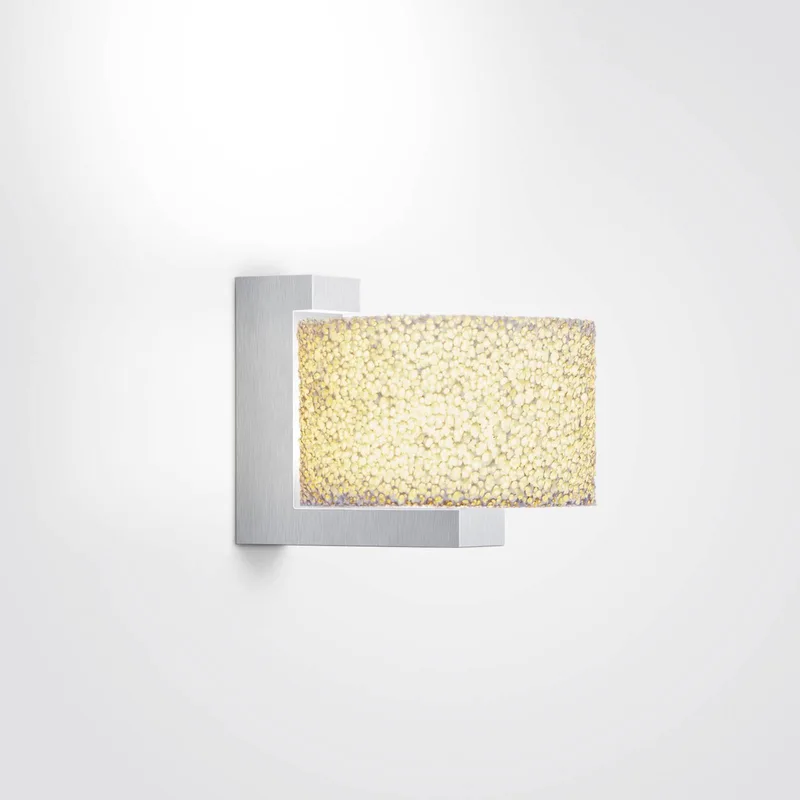 Reef LED-væglampe, børstet fra Serien Lighting i Geborsteld aluminium, Hvid – produktbillede 2 af 2
